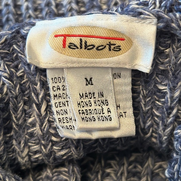 Vintage Talbots Gray Cowl Turtleneck Sweater - Picture 9 of 10